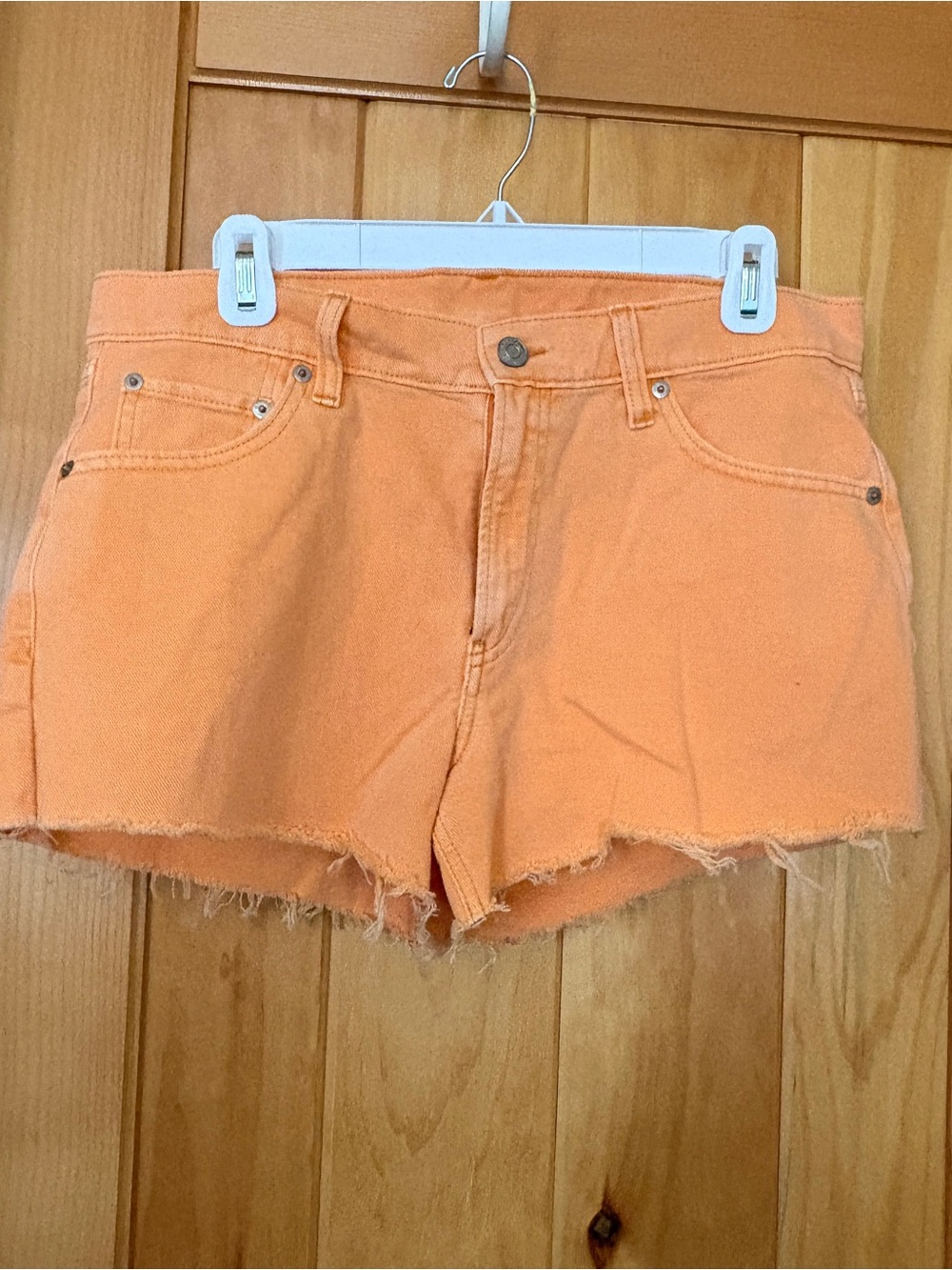 Gap Women’s Orange Cut Off Shorts size 28